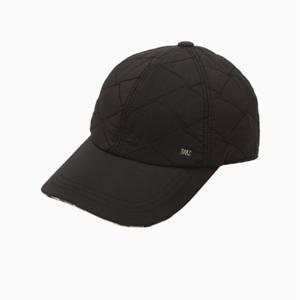 [닥스핸드백] 블랙 로고장식 면혼방 캡모자 DBHE5F404BK