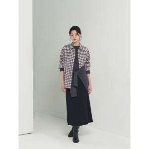 [빈폴레이디스] 기모 체크 오버핏 셔츠  라벤더 (BF5964C03T)
