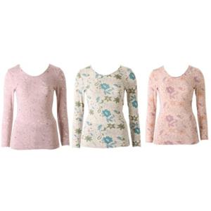 [비너스] 부드러운 모달 번아웃 9부 내복 상의 3종세트 [VLG6052C]