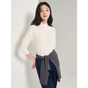 [빈폴레이디스] [Essential] 반넥 긴소매 티셔츠  아이보리 (BF5941E010)