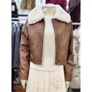 SOUP 세이브존07 퍼 카라 레더 점퍼 SBXMU22