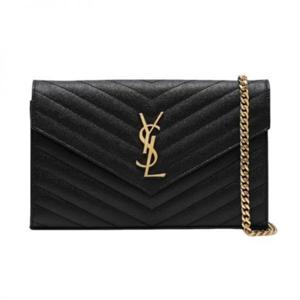 생로랑 377828 BOW01 1000 마틀라세 금장 체인백