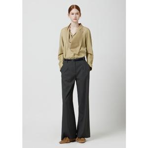 [CC콜렉트] 울 블렌드 원턱 와이드 팬츠 (C253MSA001)