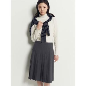 [빈폴레이디스] 조직감 러플넥 티셔츠  아이보리 (BF5X41C010)