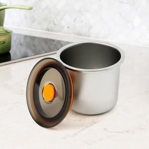 [더블유쇼핑][온프레시] 락킹 원형 스텐 밀폐용기 530ml 반찬통_