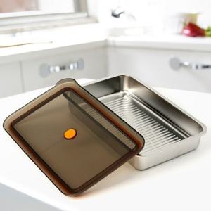 [더블유쇼핑][온프레시] 락킹 밧드 스텐 밀폐용기 냉동보관 반찬