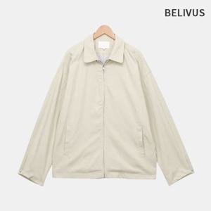 빌리버스 남성 코튼 블루종 점퍼 루즈핏 카라 환절기 가을 집업자켓 아우터 BYHT012