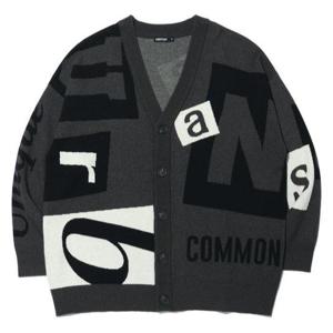 리트머스 HC12 타이포 믹스  자카드 가디건 LQ5SU512-075