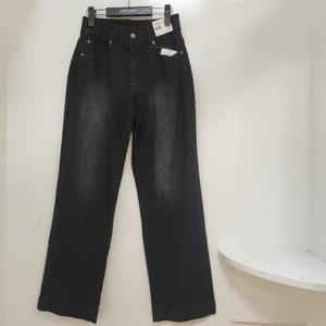 뱅뱅 HC15 뱅뱅 봄 간절기 허리인밴드 원블랙 스판 루즈핏 데님팬츠 CQL167