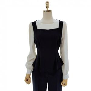 abfz  (AZZ4HB42) 라운드 슬림 블라우스