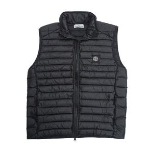 스톤아일랜드 룸 우븐 체임버스 패딩 조끼 블랙 7715G0224 V0029