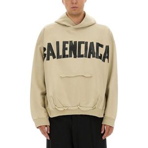 발렌시아가 테이프 타입 풀오버 후드 티셔츠 744441 TSV869501