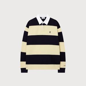 커버낫긴팔티 CQK CO2503CR11-NA 스몰 C 로고 럭비 맨투맨 Navy