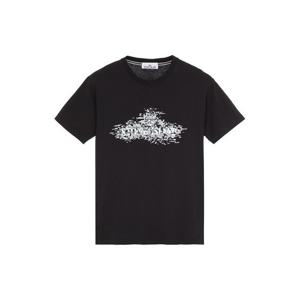 스톤아일랜드  23SS 스톤 남성 그래픽 로고 프린트 반팔(블랙) 78152NS90 V0029