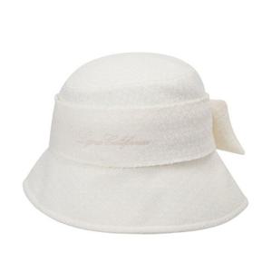 [링스골프]여성 트위드 절개 리본 버킷햇 L21D3CP153_IV