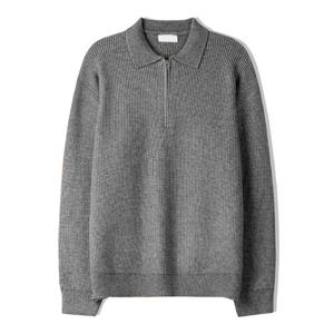 남자 베르 하찌 반집업 모달 카라 니트티 SG-KN-Q032-네이비