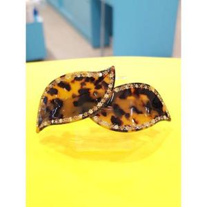 로뎀 세이브존05 프랑스 스와로브스키 나뭇잎 자동핀(브라운)0 RRDD24020093