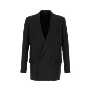 구찌 더블 브래스트 테크니컬 파나마 수트 자켓 849881Z7AYA 100