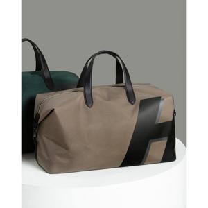 헤지스 골프 25FW 카멜 남성 빅 로고 포인트 보스턴백 HUGF5F603CM