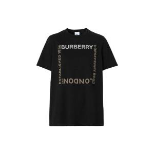 버버리 여성 호스페리 블랙 반팔티 8056048