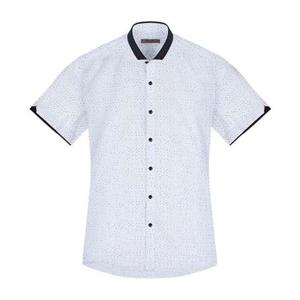 반팔슬림)달마시안 숏칼라 버튼다운 반팔셔츠