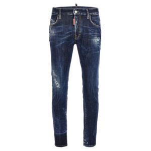 디스퀘어드2 스트레이트 팬츠 S74LB1337S30789470 NAVY BLUE