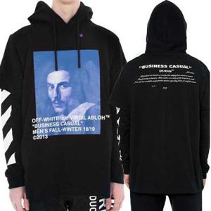 [쏘카라멜 울산]오프화이트 베르니 반팔레이어드 후드맨투맨 OMBB042F