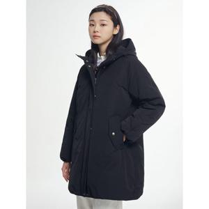 [빈폴레이디스] 클래식 야상 다운 롱기장 점퍼  블랙 (BF5Y38C025)