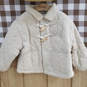 치크 DP01 토글단추 퀼팅 점퍼 CKJP25W2B