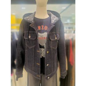 베네통 로고플레이 후드 데님 점퍼BAJP93561