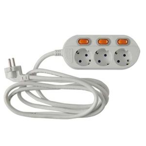 멀티탭/개별접지차단 3구3호/1.5SQx2.4M(브리스타포장) BE-33A 부품 소모품 자재 파츠