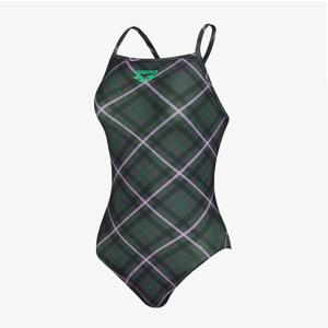 아레나]니팅 체크 원피스 크로스 스트랩백A5FL1LO12BRW-MN