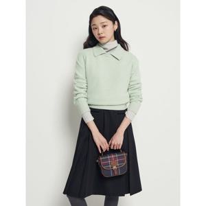 [빈폴레이디스] 라쿤 혼방 칼라넥 풀오버  라이트 그린 (BF5X51C04L)