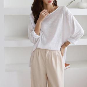 빅사이즈 501 싱글슬라브보트넥티 DNOA590