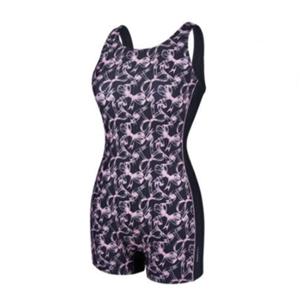 [레노마수영복]여성 실내 U-BACK 라인 리본 2부 반신 수영복 다크그레이-RN-LS2E263-DG