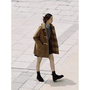 [빈폴레이디스] 더플 미디엄 코트  옐로이시 브라운 (BF5Y30C11B)
