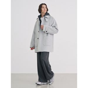 [애드호크]남여 세미오버 하프 발마칸 코트(HBAHC12)