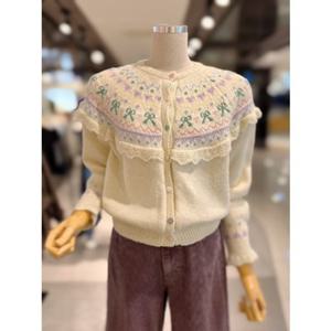 ab.fz US 러블리 요크 프릴 니트 가디건 (ABXA1ZY37A) US