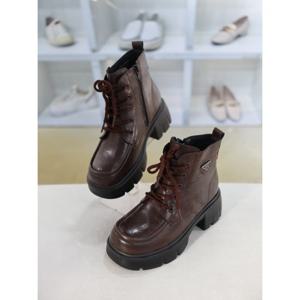 [블리아르]통굽 기모안감 심플 워커 부츠 7cm BLMD501016