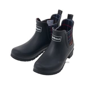 [바버] SS25 여성 킹햄 웰랑턴 레인부츠 LRF0088 BK11