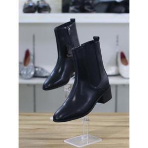 바이로쏘 세이브존06 소가죽 청키힐 4.5cm 앵클부츠 (BY)23S10858CF2W