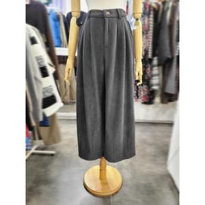 밸리걸 세이브존01 백밴딩 코듀로이 기모 9부 벌룬 와이드 팬츠 613461