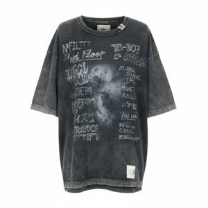 미하라 야스히로 블리치드 반팔 티셔츠 블랙 A12TS602 BLACK