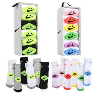 나이키키즈 스마일리 크루양말 양말세트 6개 (130-200) A261SO496P
