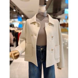 ab.fz 울 블렌드 더블버튼 숏자켓 미니멀 겨울 아우터 (ABXA1HJ07A) US