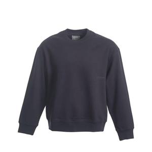 [우영미] 레더 패치 남성 스웨트 티셔츠 W233TS22_714N_NAVY