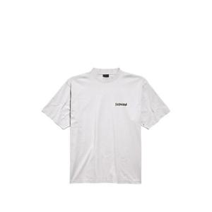 발렌시아가 마스킹 테이프 티셔츠 미디움 핏 764235 TTVL69012 W