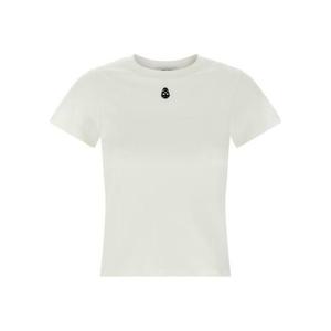 알렉산더맥퀸 임브로이더드 스컬 티셔츠 819193 QLAEH 9000