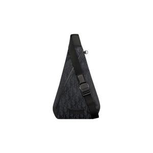 디올 트렉 지퍼 슬링백 디올 오블리크 나일론 블랙 1DTBO086DOL-H03E