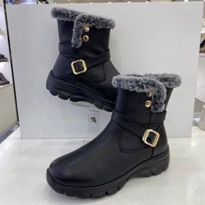 [에스콰이아]여성 퍼 내피 하프부츠 YADWBM611BK HSFP3A GN